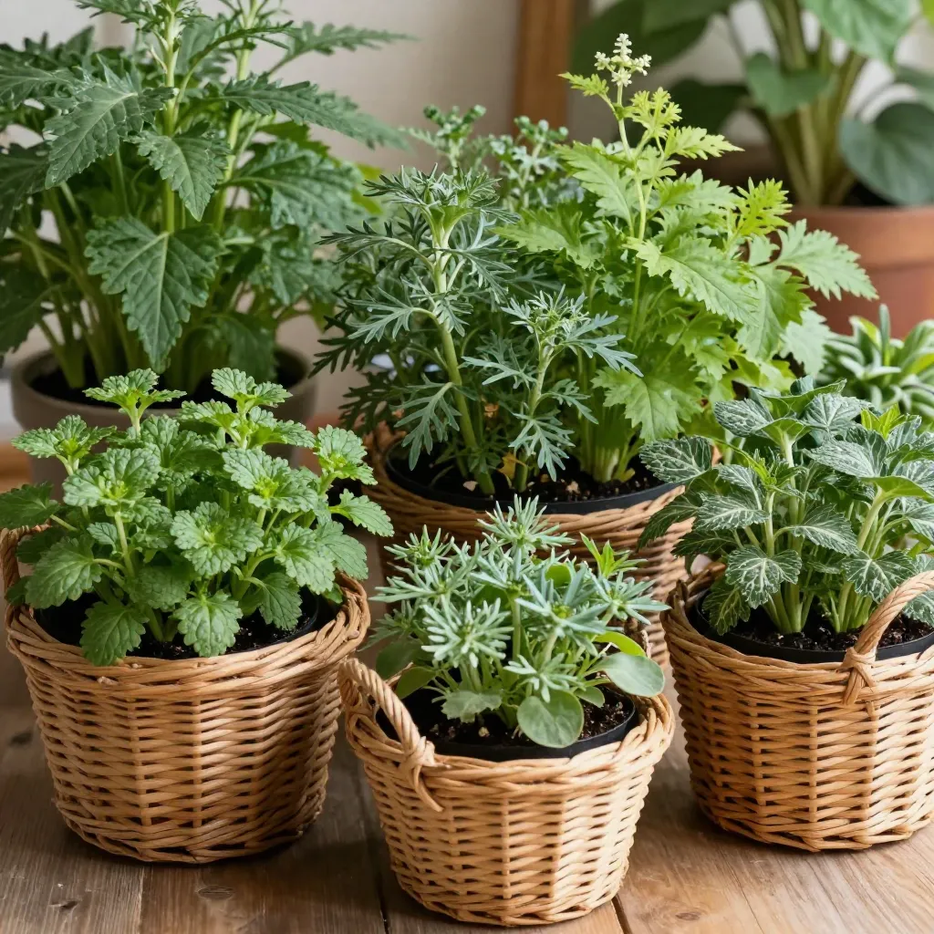 Dutch greenhouse interior with native plants